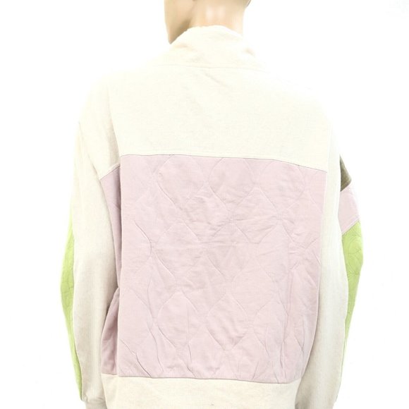 Daily Practice by Anthropologie Quilted Hoodie Top Pullover Oversized S - Picture 8 of 8